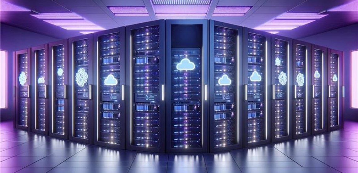 Abstract representation of Microsoft Azure cloud network