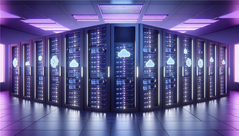 Abstract representation of Microsoft Azure cloud network